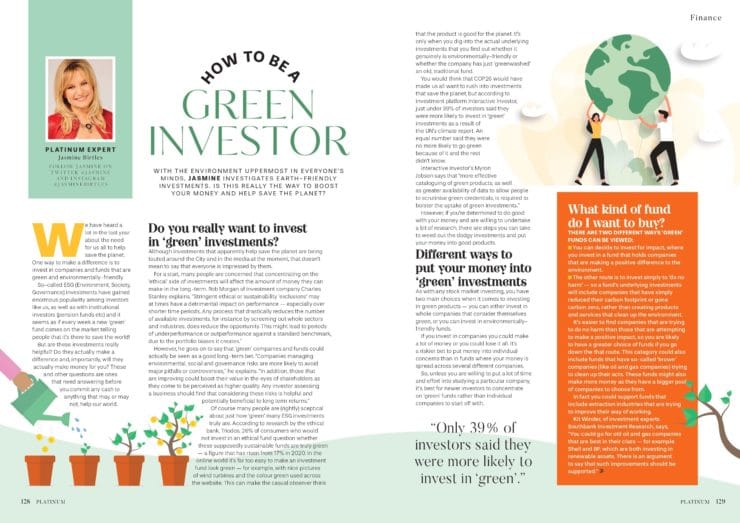 How to be a Green Investor1