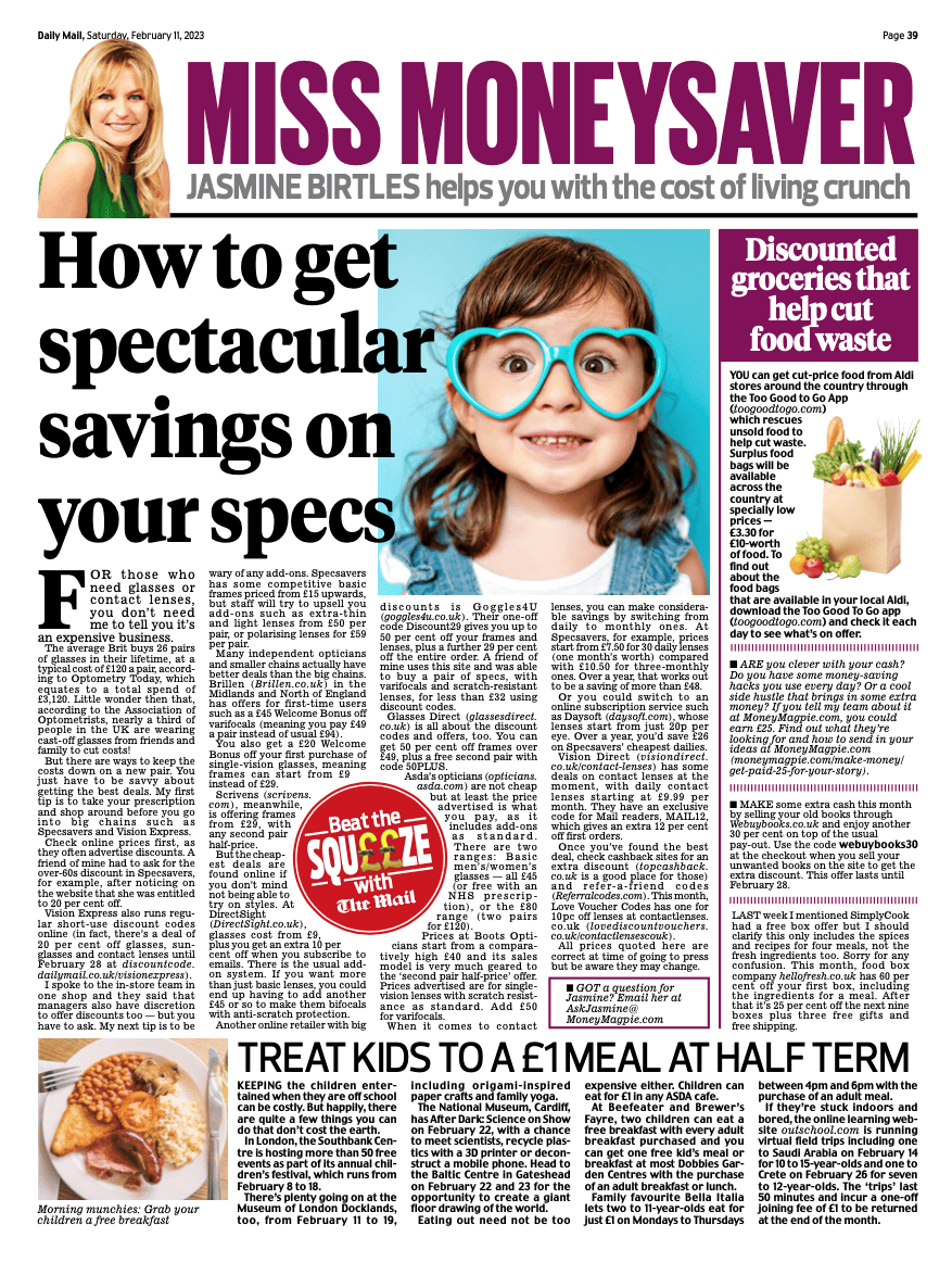 How to get spectacular savings on your specs