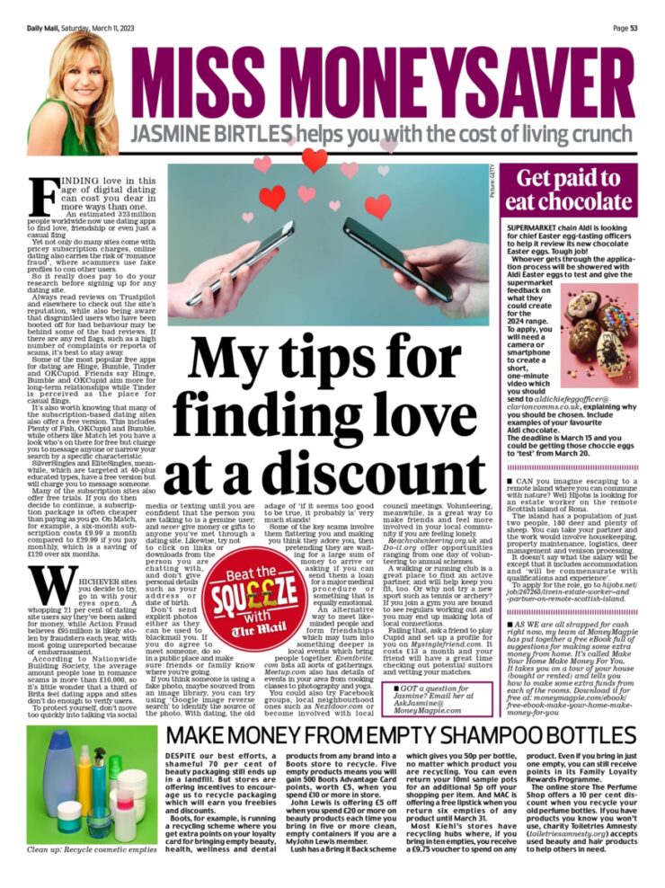 11.03.23 My Tips for FInding Love at a Discount