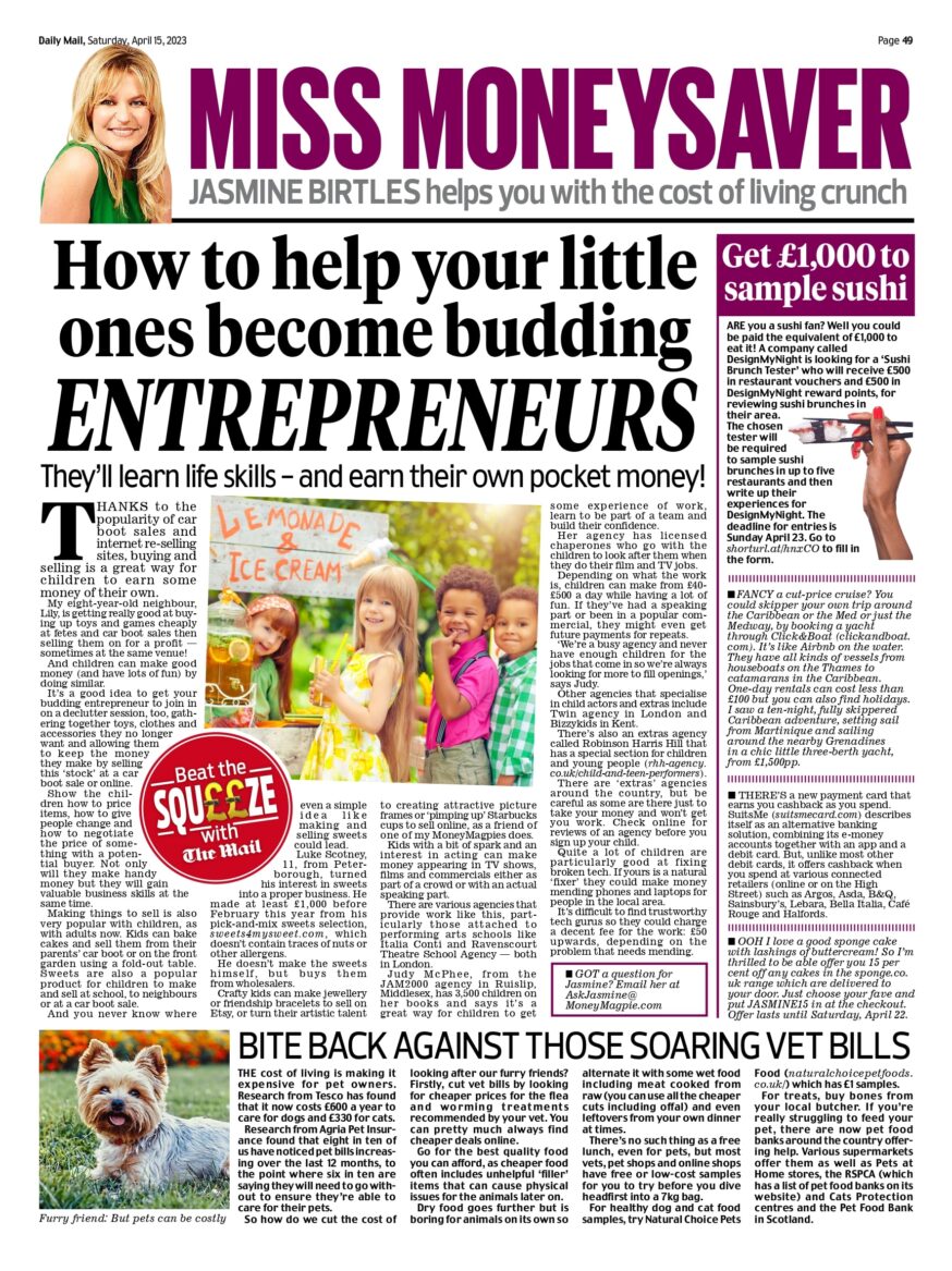 How to help your little ones become budding entrepreneurs