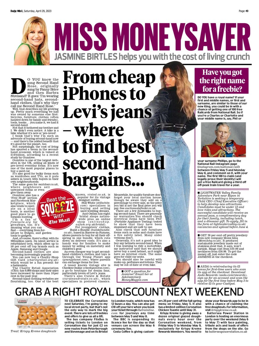 From cheap iPhones to Levi Jeans where to find best second hand bargains...