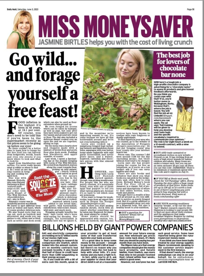 Go wild and forage yourself a free feast